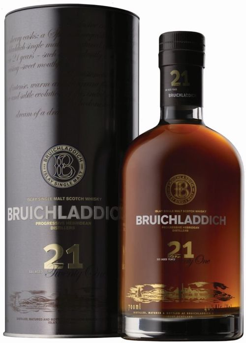 Bruichladdich 21y 0,7l 46% Tuba / Rok lahvování 2008